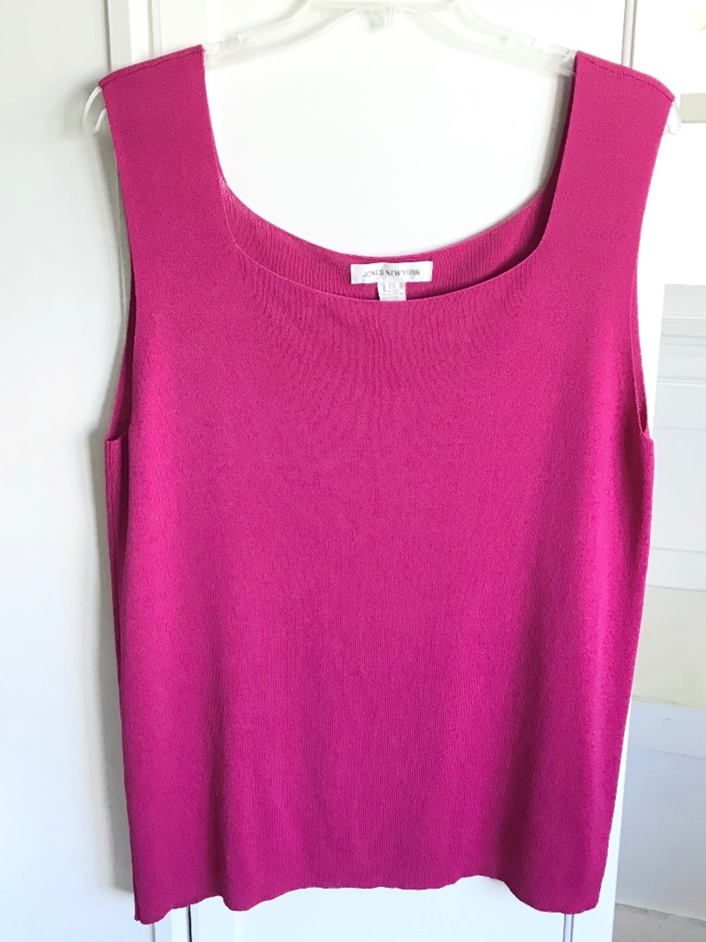 JONES NEW YORK Sleeveless Blouse Vintage Pink Women’s Plus Size 2X